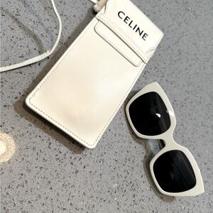 CELINE SUNGLASSES. WHITE SUNGLASSES. GREAT CONDITION